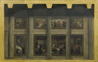 Skizze für das Pantheon: Der Tod der Heiligen Genevieve von Jean Paul Laurens
