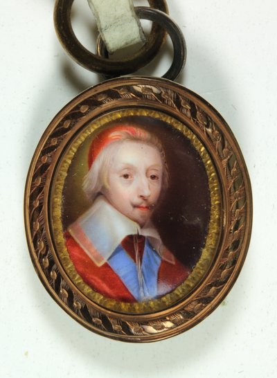 Armand-Jean Du Plessis, Kardinal, Herzog von Richelieu von Jean (school of) Petitot