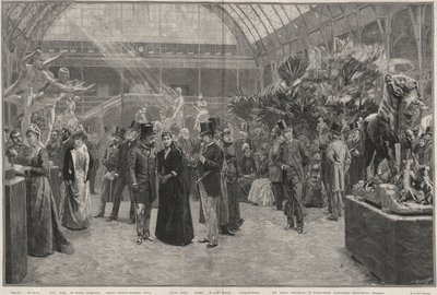 Der Eröffnungstag der Société nationale des beaux-arts im Palais des Champs-Elysées, Paris von Jean Andre after Rixens