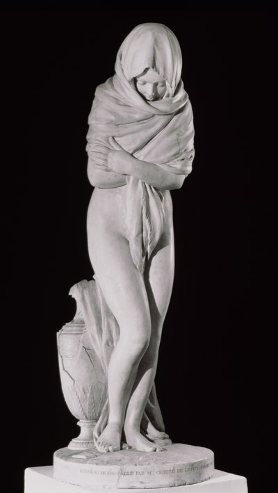 Winter oder Die kühle Frau (Marmor) von Jean Antoine Houdon