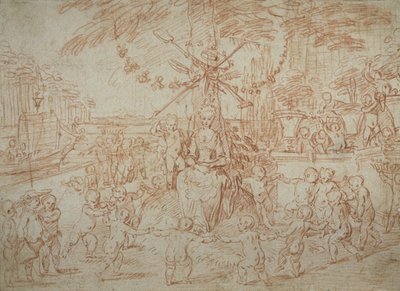 Allegorie des Frühlings oder die jungen Gärtner von Jean Antoine Watteau