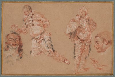 Italienische Komödianten von Jean Antoine Watteau