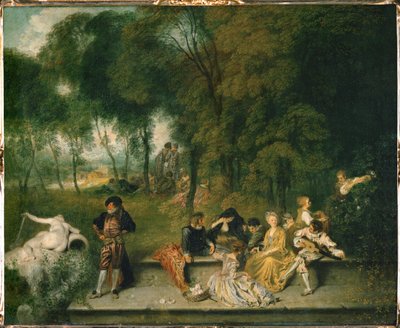 Freiluftparty von Jean Antoine Watteau