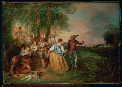 Die Hirten von Jean Antoine Watteau