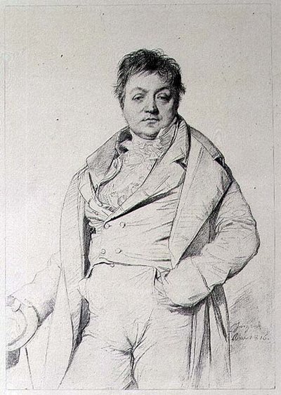 Porträt eines Mannes von Jean Auguste Dominique (after) Ingres