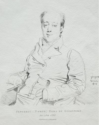 Frederic, 5. Earl of Guilford von Jean Auguste Dominique Ingres