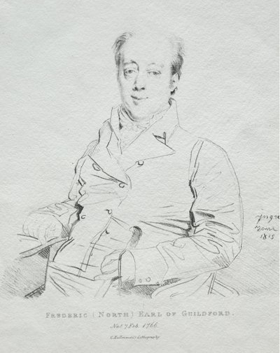 Frederic 5. Earl of Guilford, 1815 von Jean Auguste Dominique Ingres