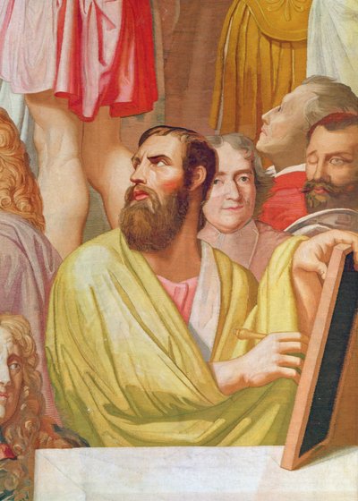 Hommage an Homer (Detail unten rechts) (Wandteppich) von Jean Auguste Dominique Ingres