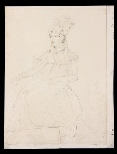 Porträt von Königin Caroline Murat von Jean Auguste Dominique Ingres
