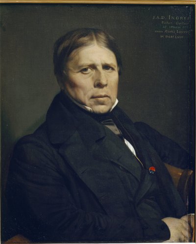 Selbstporträt im Alter von 78 Jahren von Jean Auguste Dominique Ingres