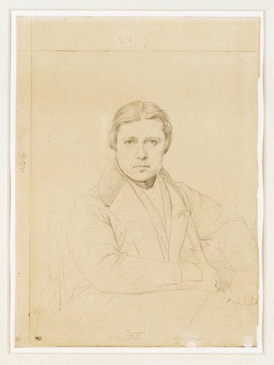 Selbstporträt des Künstlers von Jean Auguste Dominique Ingres