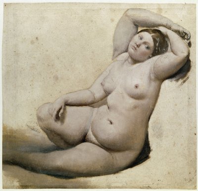 Studie für das türkische Bad: Die Frau mit den drei Armen von Jean Auguste Dominique Ingres