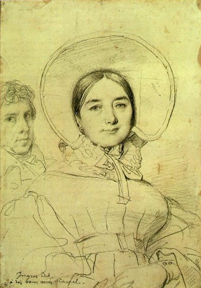 Der Künstler und seine Frau, 1830 von Jean Auguste Dominique Ingres