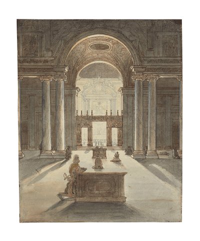Die Borghese-Kapelle in Santa Maria Maggiore, Rom von Jean Auguste Dominique Ingres