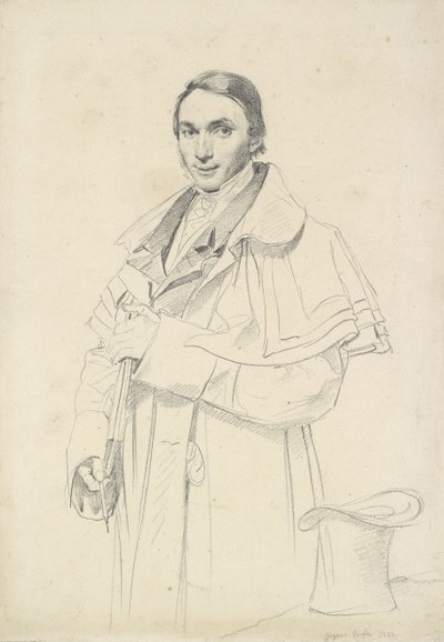 Dreiviertel-Porträt von Jean-Francois-Antoine Forest von Jean Auguste Dominique Ingres