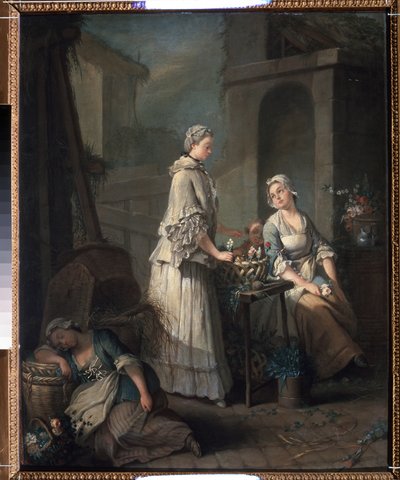 Die Blumenverkäuferin von Jean Baptiste Charpentier
