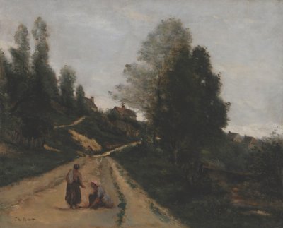 Gouvieux, nahe Chantilly. Aufsteigender Weg von Jean-Baptiste-Camille Corot