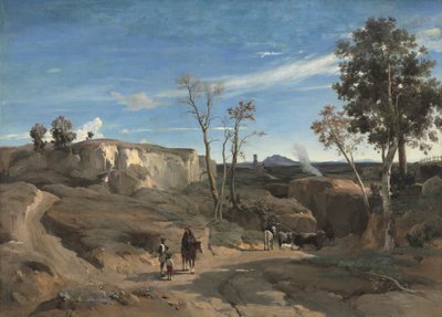 La Cervara, die römische Campagna von Jean Baptiste Camille Corot