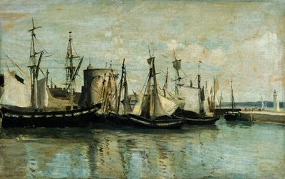 La Rochelle, Eingang zum Trockendock von Jean Baptiste Camille Corot