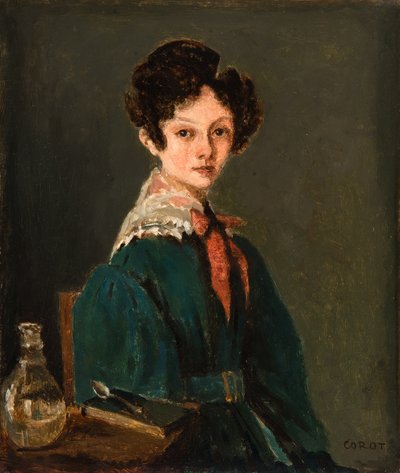 Mme Lemaistre, geborene Blanche Sennegon, Nichte von Corot (Mme Lemaistre, née Blanche Sennegon, nièce de Corot) von Jean Baptiste Camille Corot