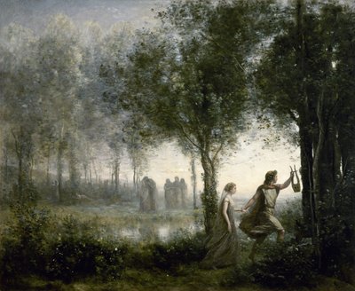 Orpheus führt Eurydike aus der Unterwelt von Jean-Baptiste-Camille Corot
