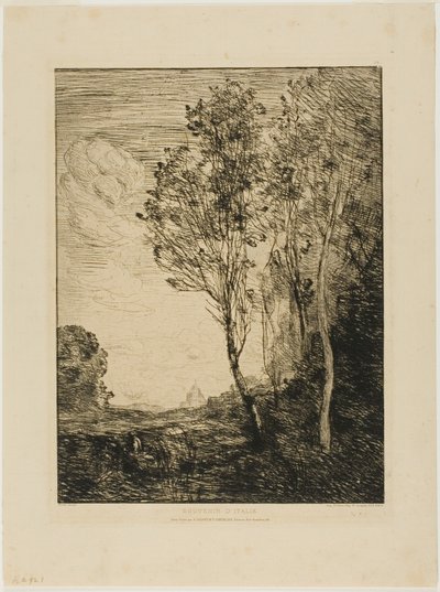Erinnerung an Italien von Jean Baptiste Camille Corot