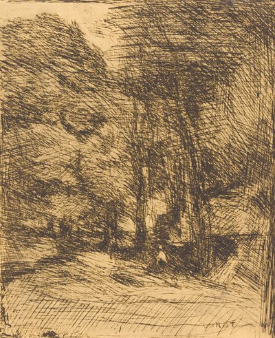 Souvenir von Bas-Breau von Jean Baptiste Camille Corot