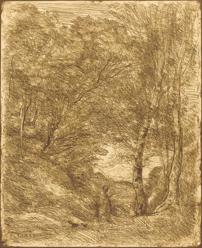Die Gärten des Horaz von Jean Baptiste Camille Corot