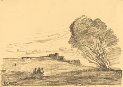 Das isolierte Fort von Jean Baptiste Camille Corot