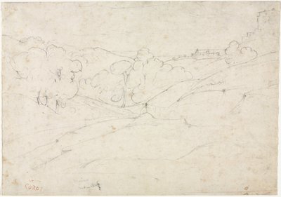 Ansicht von Marino von Jean Baptiste Camille Corot