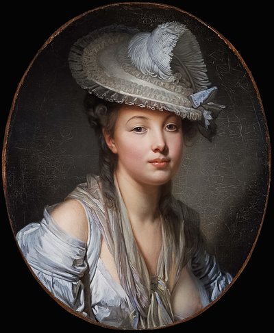 Der weiße Hut von Jean-Baptiste Greuze