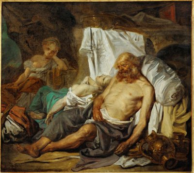 Lot und seine Töchter von Jean-Baptiste Greuze