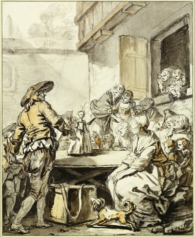 Savoyarde mit einer tanzenden Puppe von Jean-Baptiste Greuze