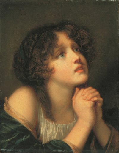 Betendes junges Mädchen von Jean Baptiste Greuze