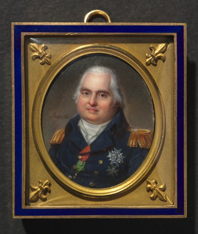 Porträt von Louis XVIII, ca. 1822 von Jean Baptiste Jacques Augustin