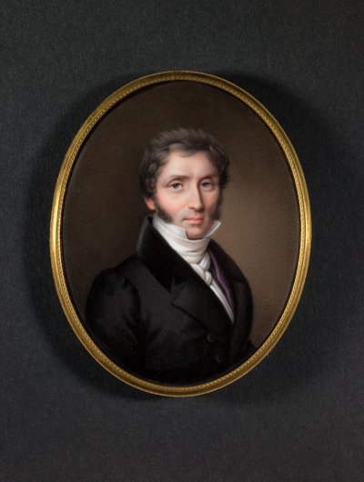 Mann im dunklen Mantel von Jean Baptiste Joseph Duchesne