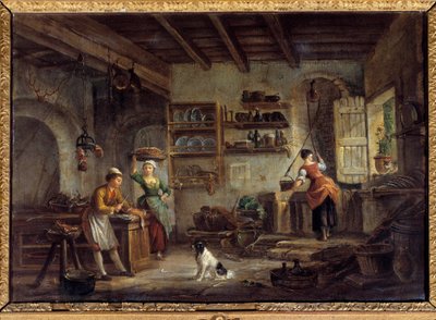 Eine Kücheninterieur von Jean Baptiste Lallemand