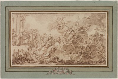 Boreas entführt Oreithyia, ca. 1755-1760 von Jean Baptiste Marie Pierre