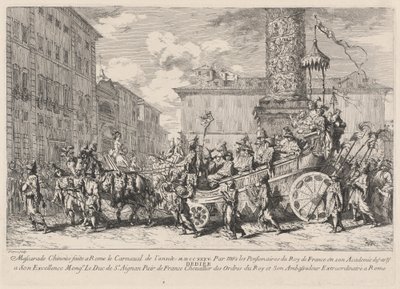 Chinesische Maskerade (Mascarade Chinoise faite à Rome) von Jean Baptiste Marie Pierre