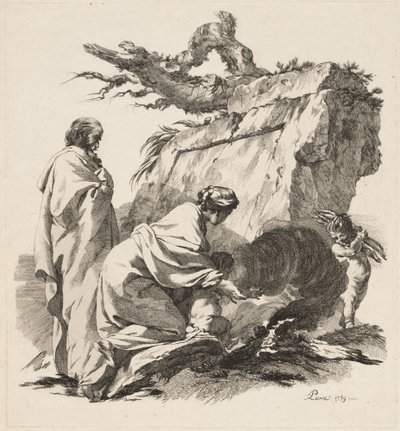 Ruhe auf der Flucht nach Ägypten von Jean Baptiste Marie Pierre
