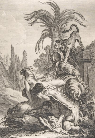 Die erschrockene Najade, ca. 1740 von Jean Baptiste Marie Pierre