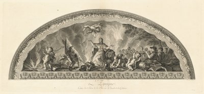 Spanien, Zentrum des Salons des Friedens in der Galeriearkade (Tafel 47) von Jean Baptiste Masse