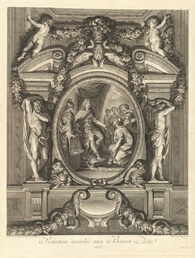 Schutz der schönen Künste 1663 [Tafel 24] von Jean Baptiste Masse