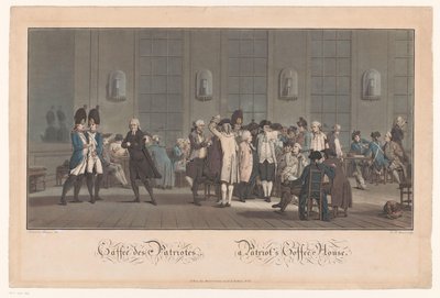 Café mit Patrioten von Jean Baptiste Morret