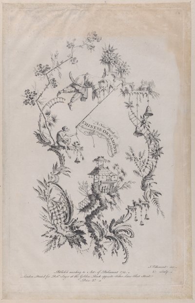 Ein neues Buch chinesischer Ornamente. Erfunden & graviert von J. Pillement, 1755 von Jean Baptiste Pillement