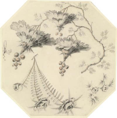 Pagodenblumen und Rosen von Jean Baptiste Pillement