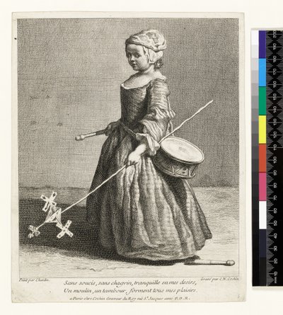 Le Jeune Soldat, gestochen von Charles Nicolas Cochin I (1688-1754) 1738 von Jean Baptiste Simeon (after) Chardin