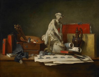 Die Attribute der Künste und die Belohnungen, die ihnen zuteil werden von Jean-Baptiste Simeon Chardin