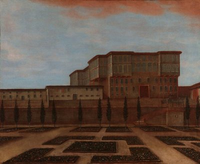 Ein Botschaftsgebäude in Pera von Jean Baptiste Vanmour (workshop of)