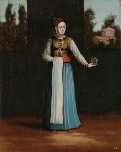 Frau von der albanischen Küste von Jean Baptiste Vanmour (workshop of)